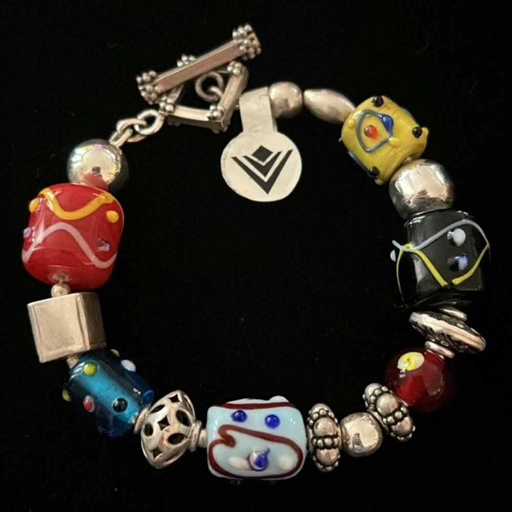 NEW Silpada Glass Bead and Sterling Silver Bracelet B0871 - Picture 2 of 6